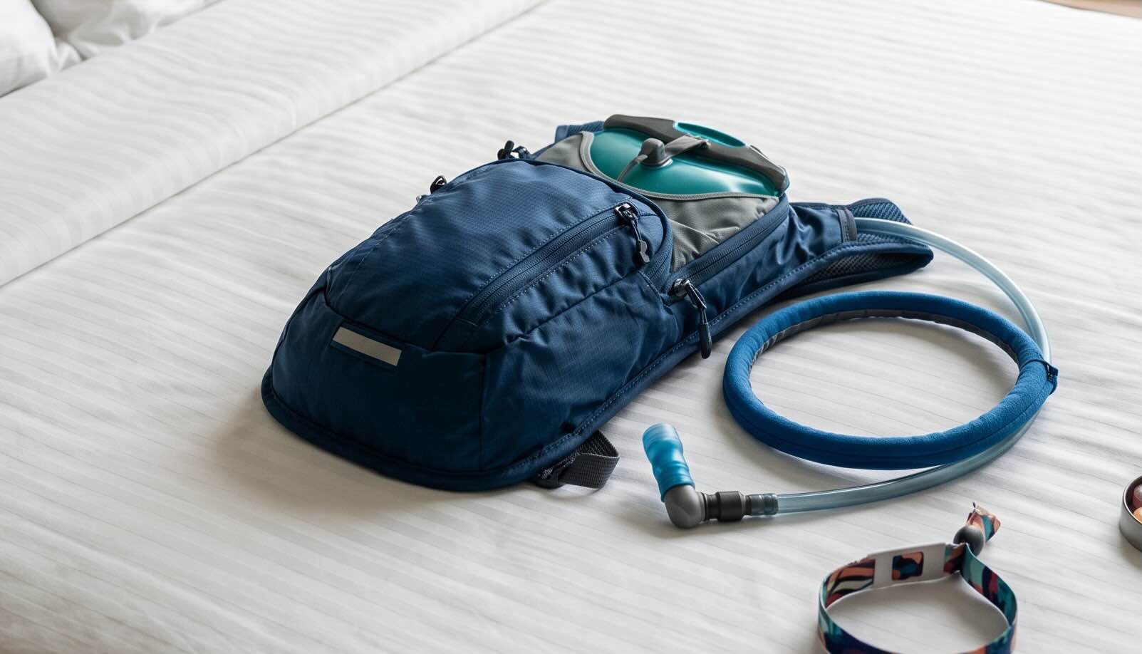 Hydration pack and electrolyte tablets ready for EDC