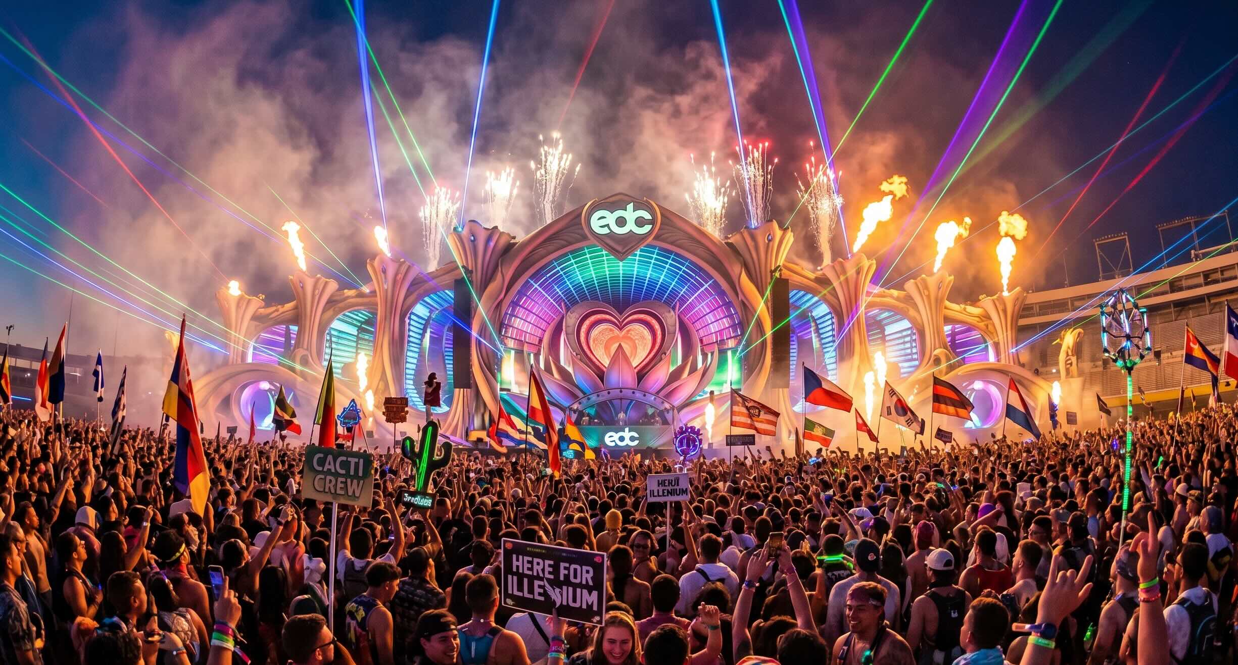 kineticFIELD main stage at EDC Las Vegas